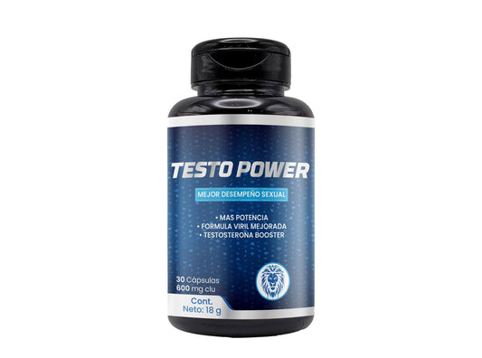 Suplemento Testo Power (30 caps) para aumentar tu rendimiento🥵