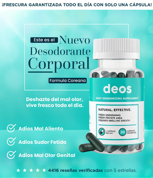 DEOS BODY MAGIC | Suplementos Desodorantes Natural Internos para tu cuidado personal😍